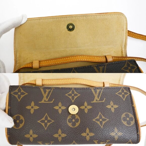 LOUIS VUITTON Pochette Twin PM 2Way Shoulder Clutch Bag Monogram M51854 33EF207 - Picture 11 of 16